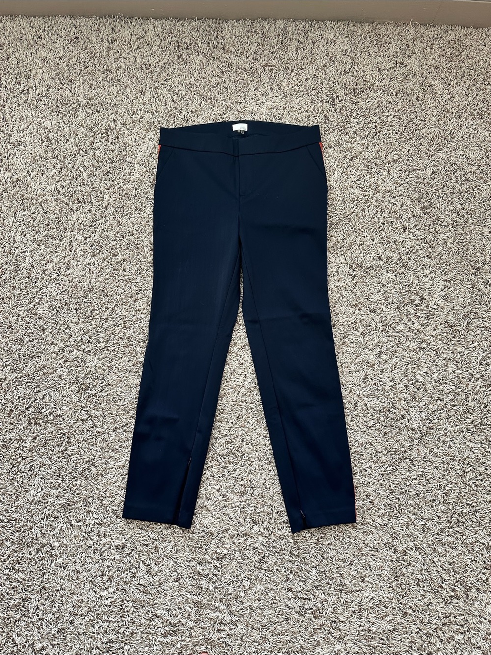 ecru Navy Slim Dress Pants